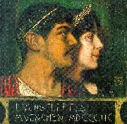 Franz von Stuck Franz and Mary Stuck as a God and Goddess oil painting picture wholesale